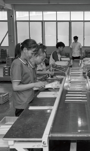 Daily production, packaging Department